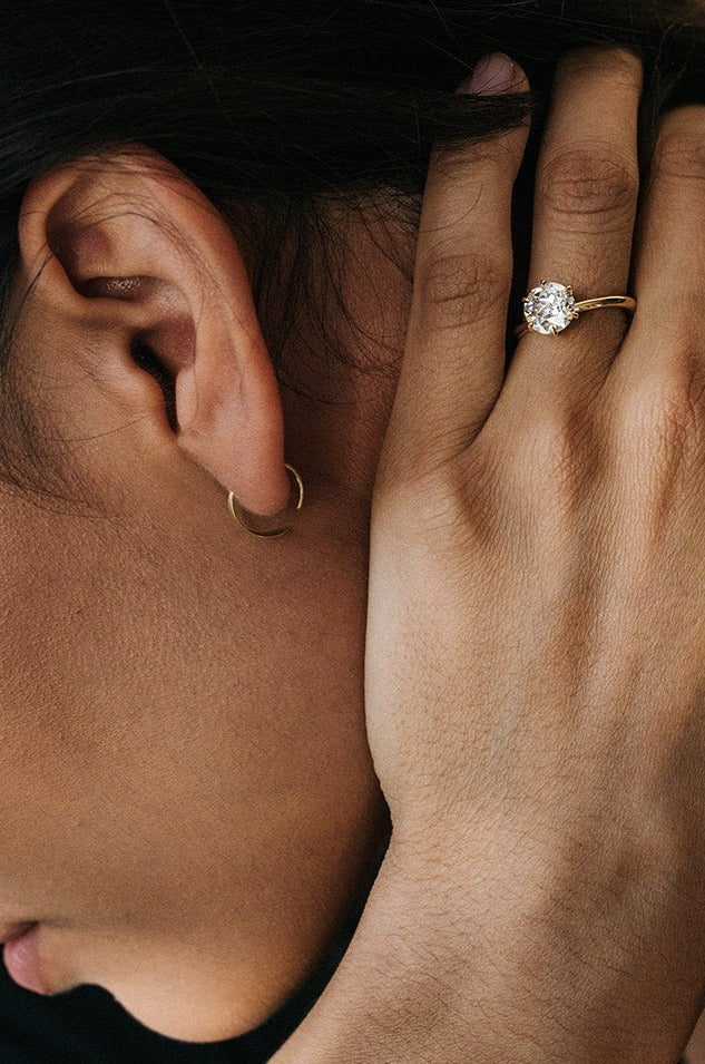 Tiny Flared Hoops