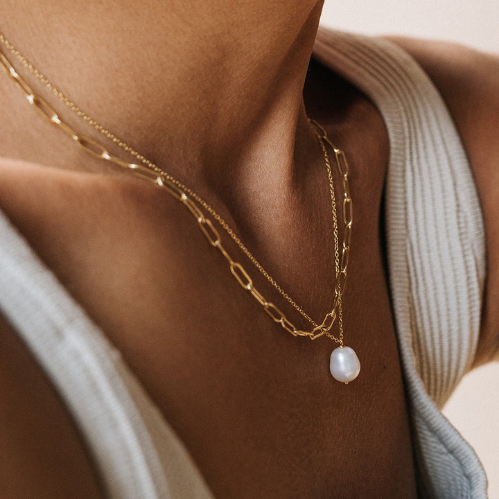 Oblong Chain Necklace