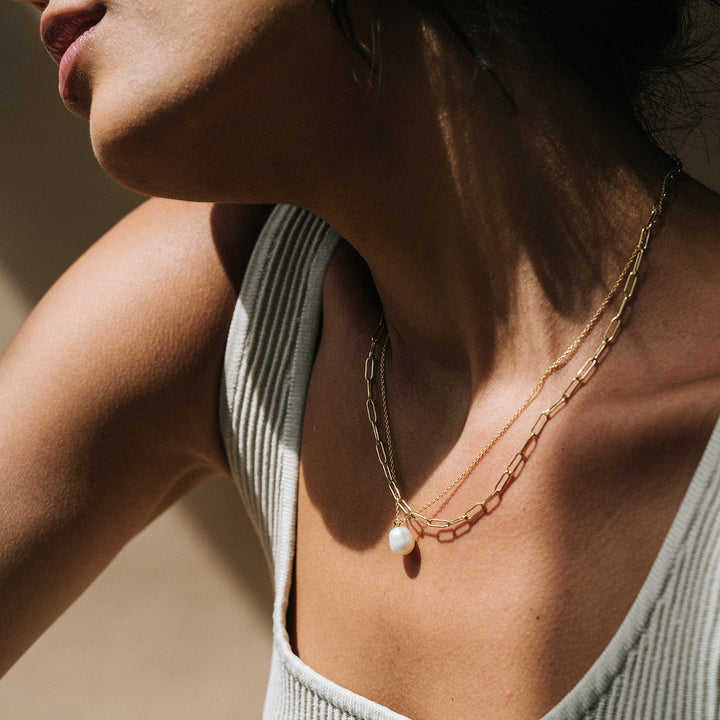 Oblong Chain Necklace
