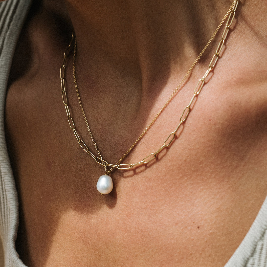 Oblong Chain Necklace