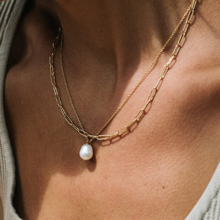 Oblong Chain Necklace