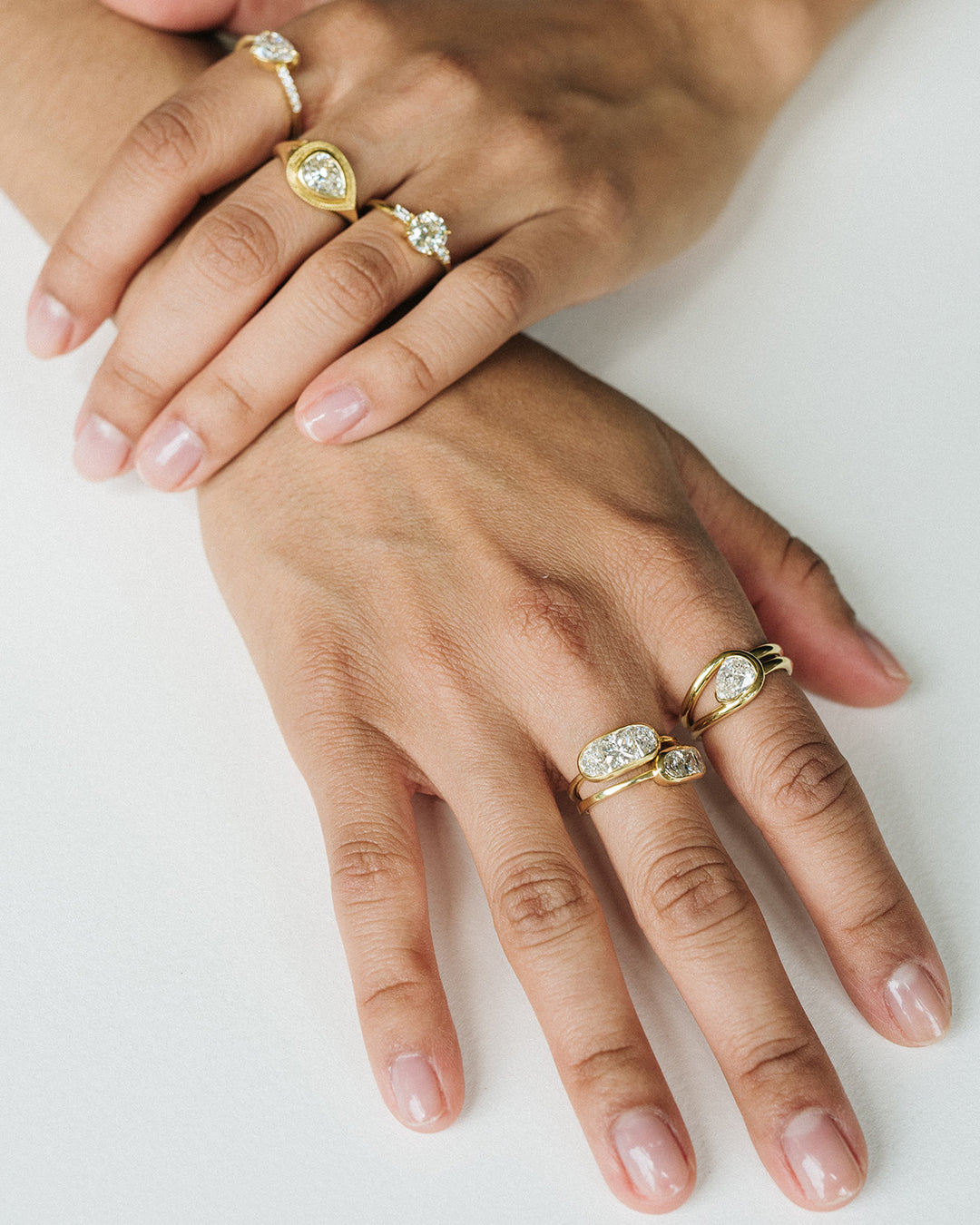 Pear Diamond Signet Ring Sophie Hughes
